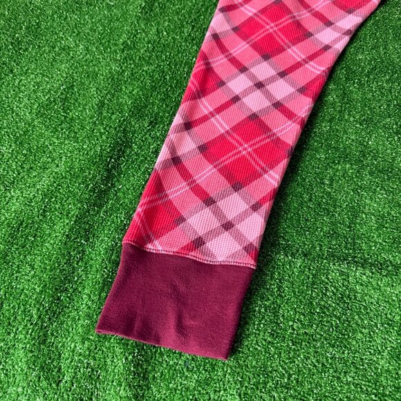 Old Navy Elastic Waist Pink Plaid Thermal Knit Pajama Pants Loungewear Size XXL - Picture 10 of 11
